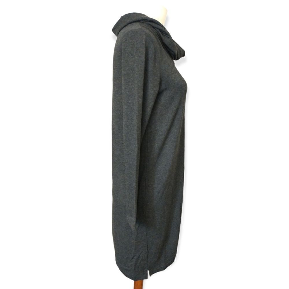 Lou & Grey Cozy Knit Shift Dress S Lounge Relaxed Minimalist Quiet Luxury Gray - Picture 8 of 16
